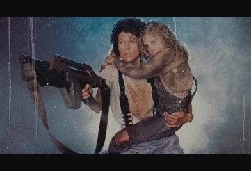 Ripley holding Newt from Aliens