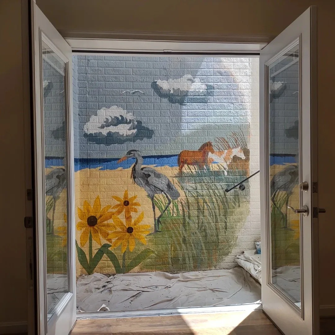 Air BnB Mural Beach Mural