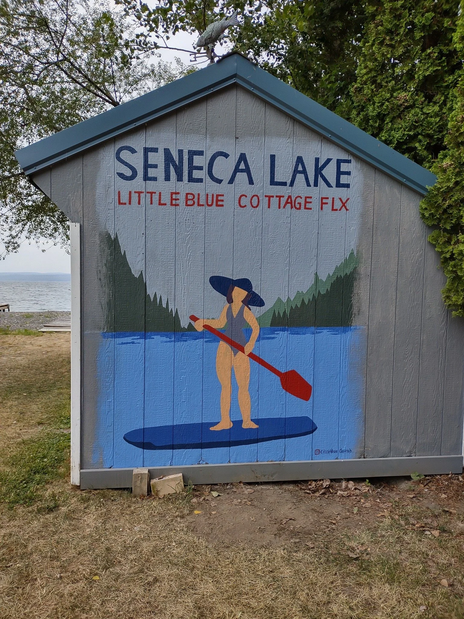 Lake Mural Air BnB Mural Vacation Mural