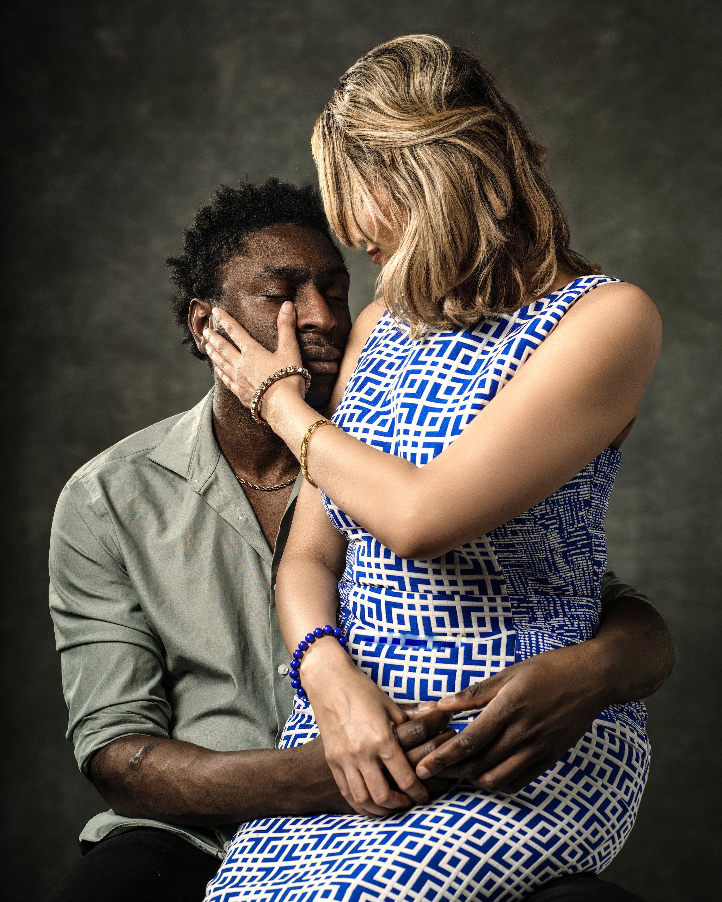 Emotional portrait of a couple