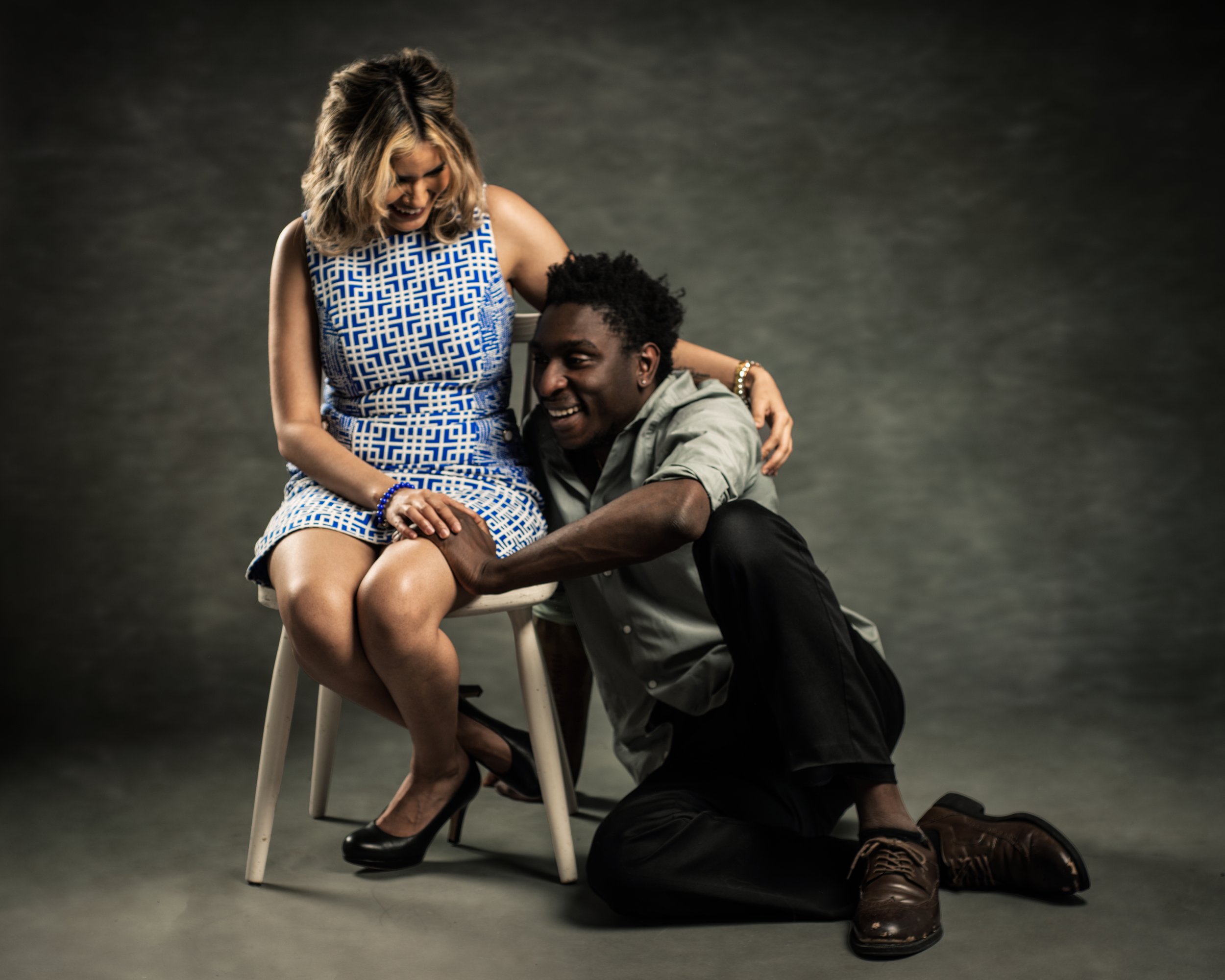 Portrait of a couple laughing