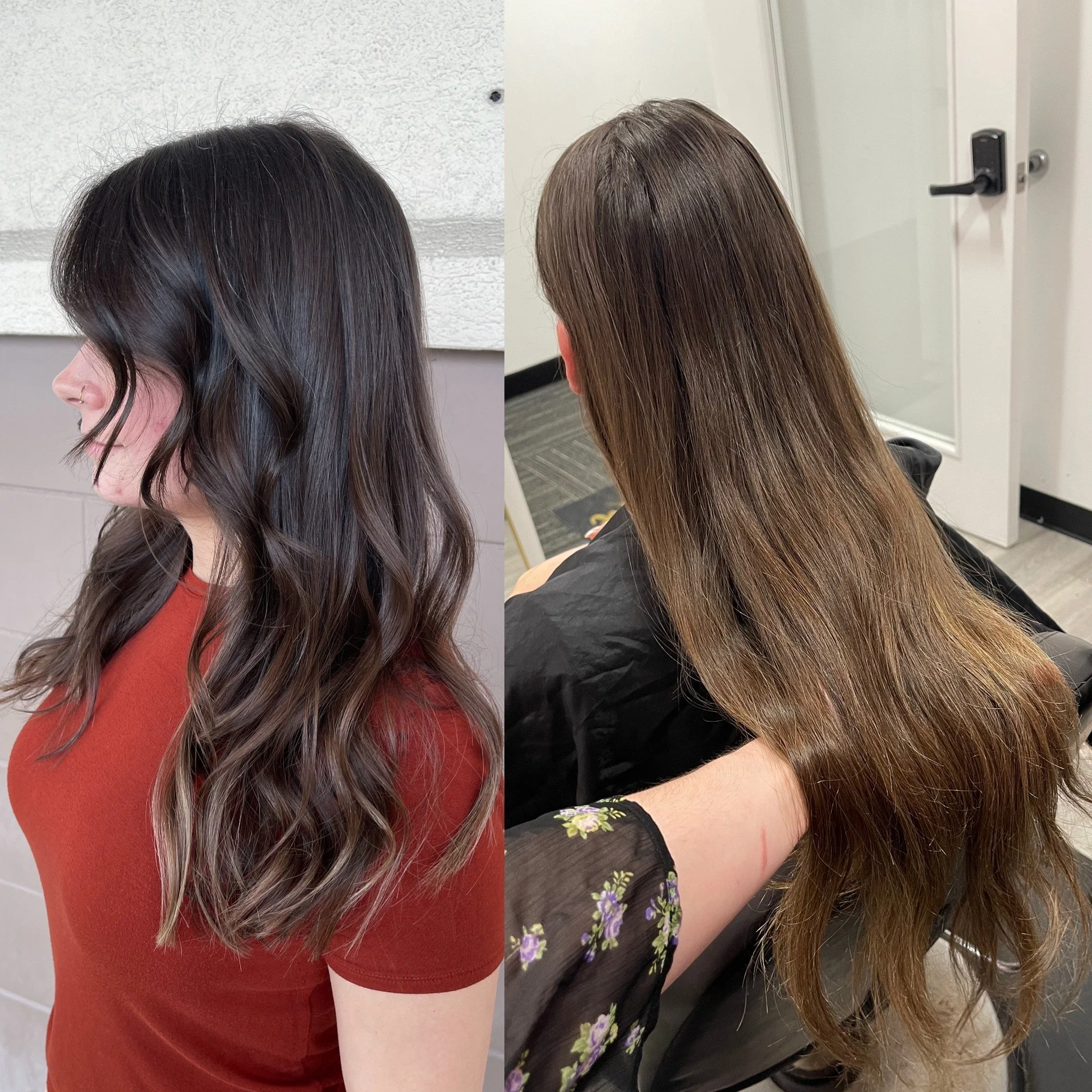 before and after photo of a haircut