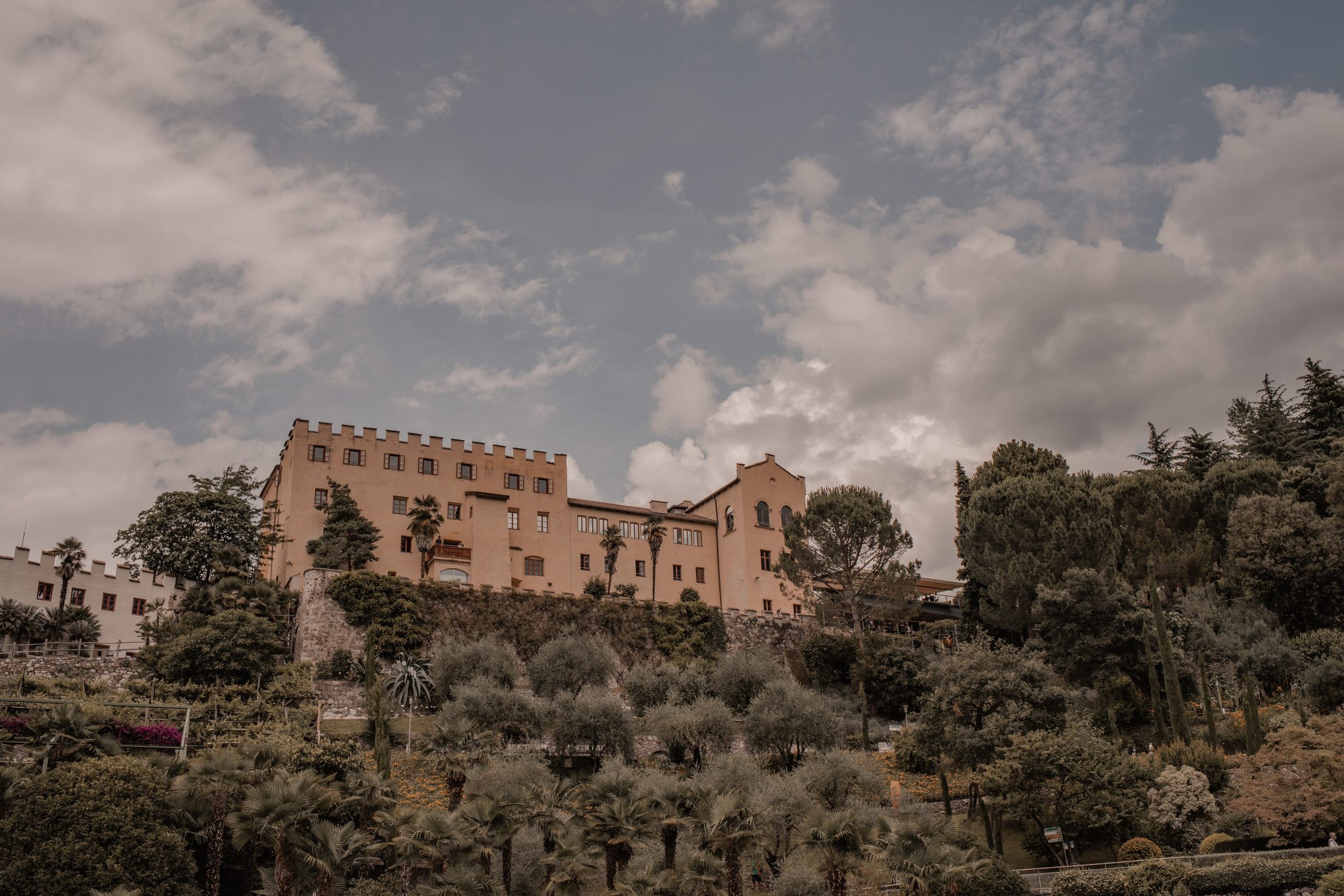 Giardini di Castel Trauttmansdorffs slottsträdgård - Sydtyrolen
