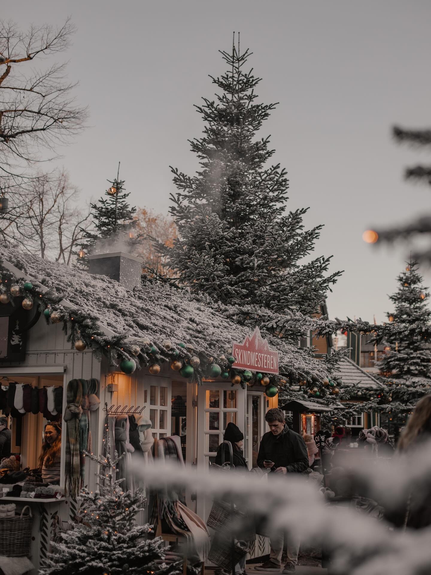 Att bes&ouml;ka Tivolis julmarknad i K&ouml;penhamn &auml;r verkligen som att kliva rakt in i en vintersaga. 🎄🎅🏼❄️🎠🍭🎢 Allt fr&aring;n de glittrande ljusslingorna till doften av gl&ouml;gg och br&auml;nda mandlar skapar en helt unik julst&auml;m
