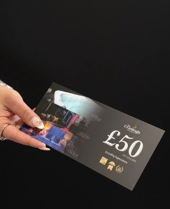 What couples really want:

❌ Another kitchen gadget
❌ Decorative cushions
✅ A reason to escape together

Cranleigh Boutique vouchers from &pound;50.
Boutique stay. Quality time. Zero washing up.

The gift they'll use, love, and remember.
Perfect for 