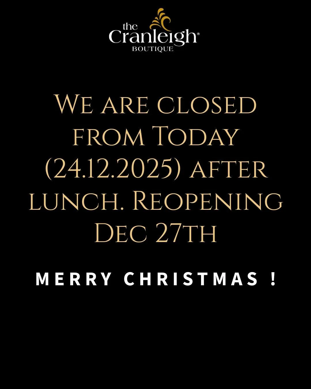 We are now closed from today, 24th December, following lunch. We will be reopening on 27th December.

Merry Christmas to all our guests

#couplegoals #romanticgetaway #merrychristmas #lakedistrict #bownessonwindermere