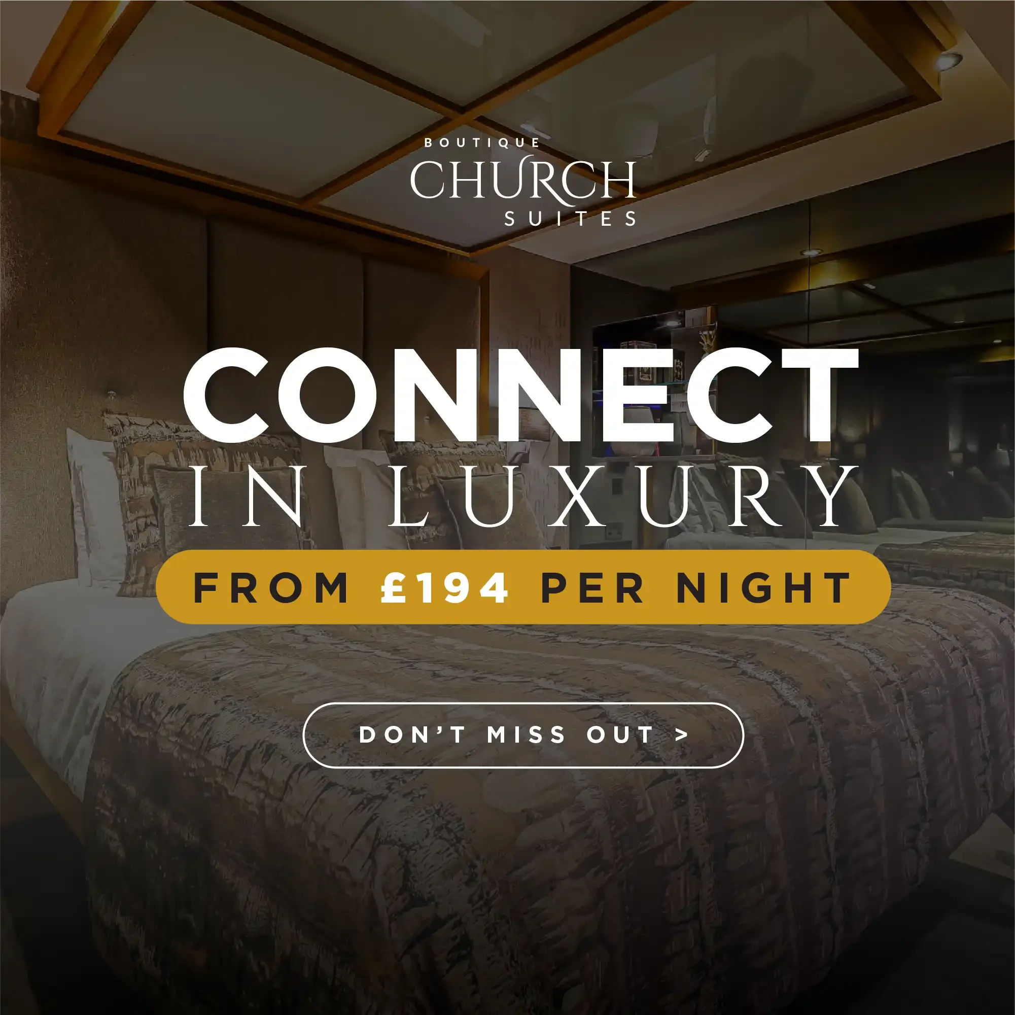 Church Suites New Years Eve package