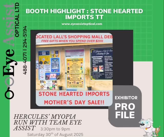 Stone Hearted imports TT will be there at our 5k in our entrepreneurial race village on August 30th 2025 during 1pm to 9pm..
Catch them there
#teameyeassist #eyecare #eyewear #vision #americanbulldogsofinstagram