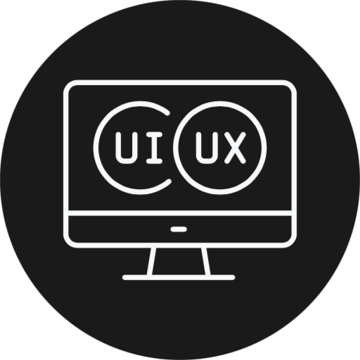 UI and UX website design icon
