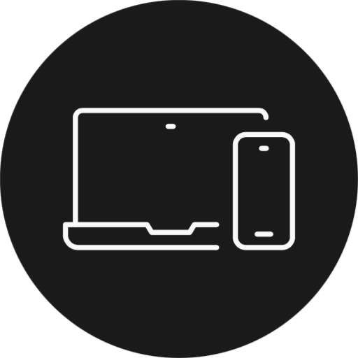 Laptop and smartphone icon