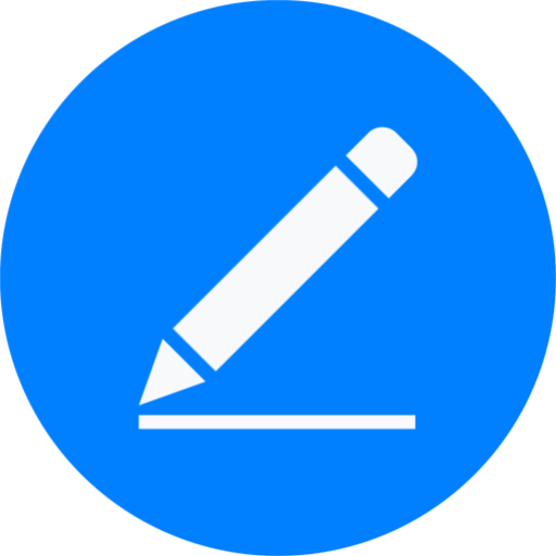 Pencil with line icon