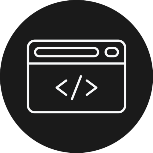 Web programming icon