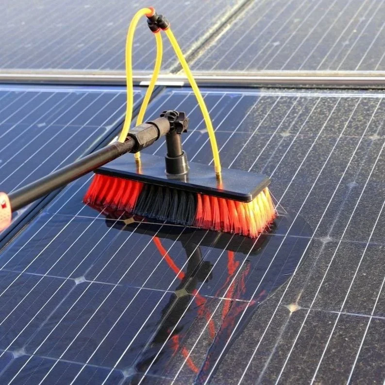 Pure water solar panel cleaning for solar panels on solar panel farm — Sphere Cleaning Services