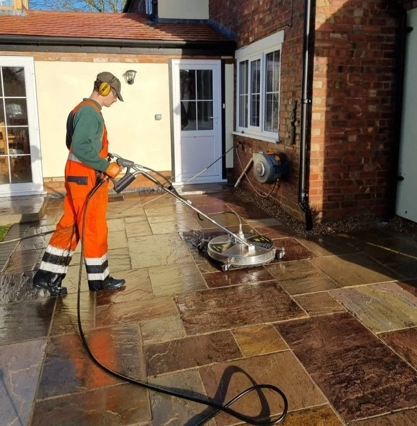 Professional jet washing patio cleaning service - Sphere Cleaning Services