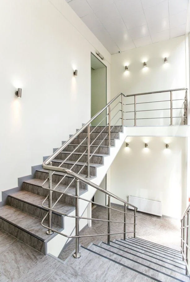 Stairwell in clean condition after communal cleaning