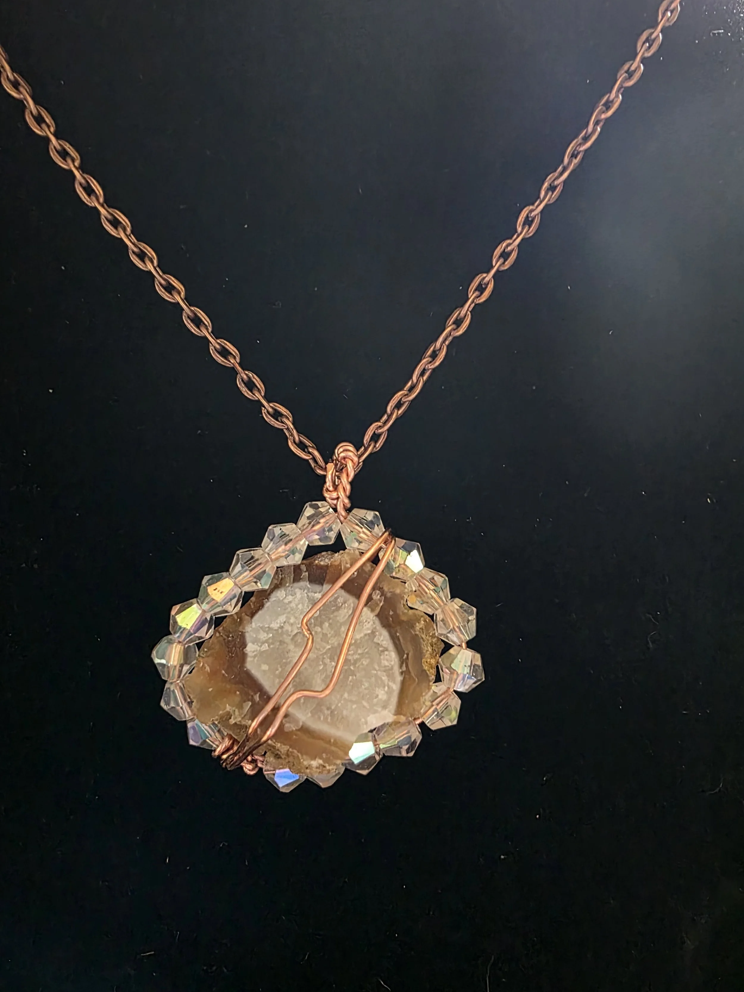 Authentic Oregon Carnelian with Austrian glass beads