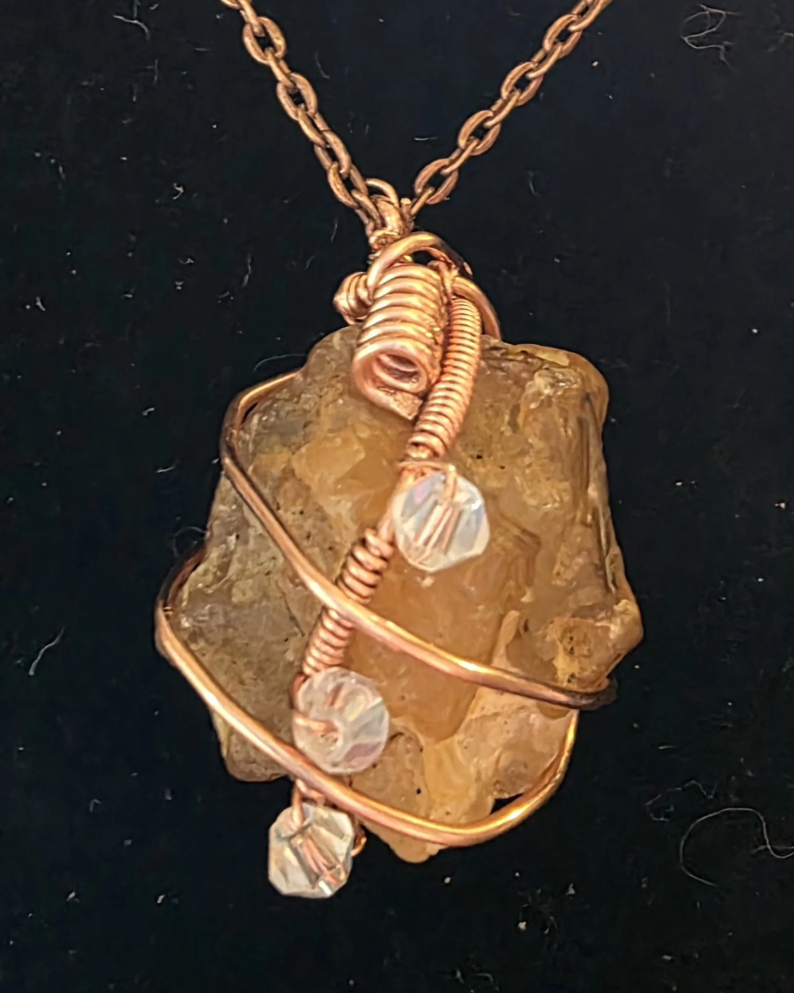 Authentic Oregon  Carnelian with Austrian glass beads