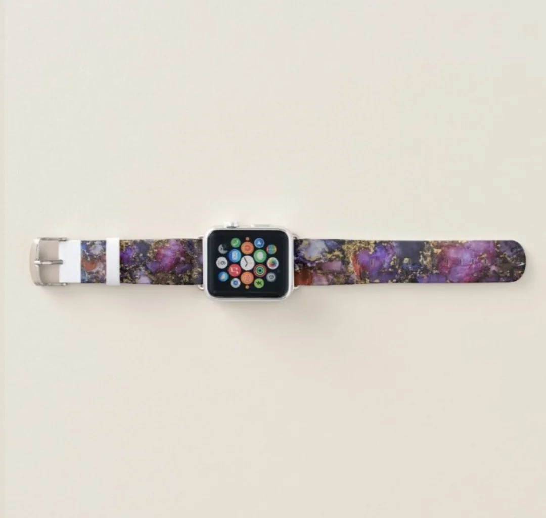 Apple Watch Band - Galactic - Alcohol Ink painting painting