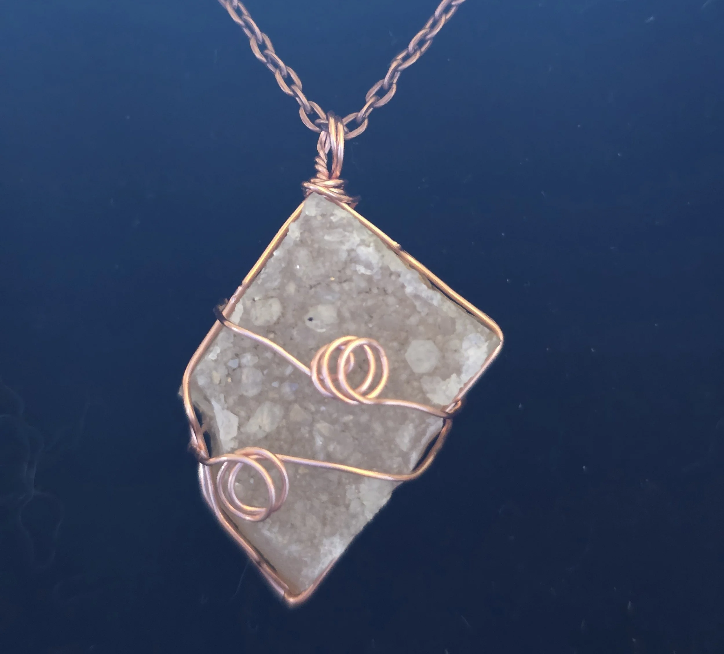 Oregon Carnelian Layered With Druzey Clear Quartz Crystals