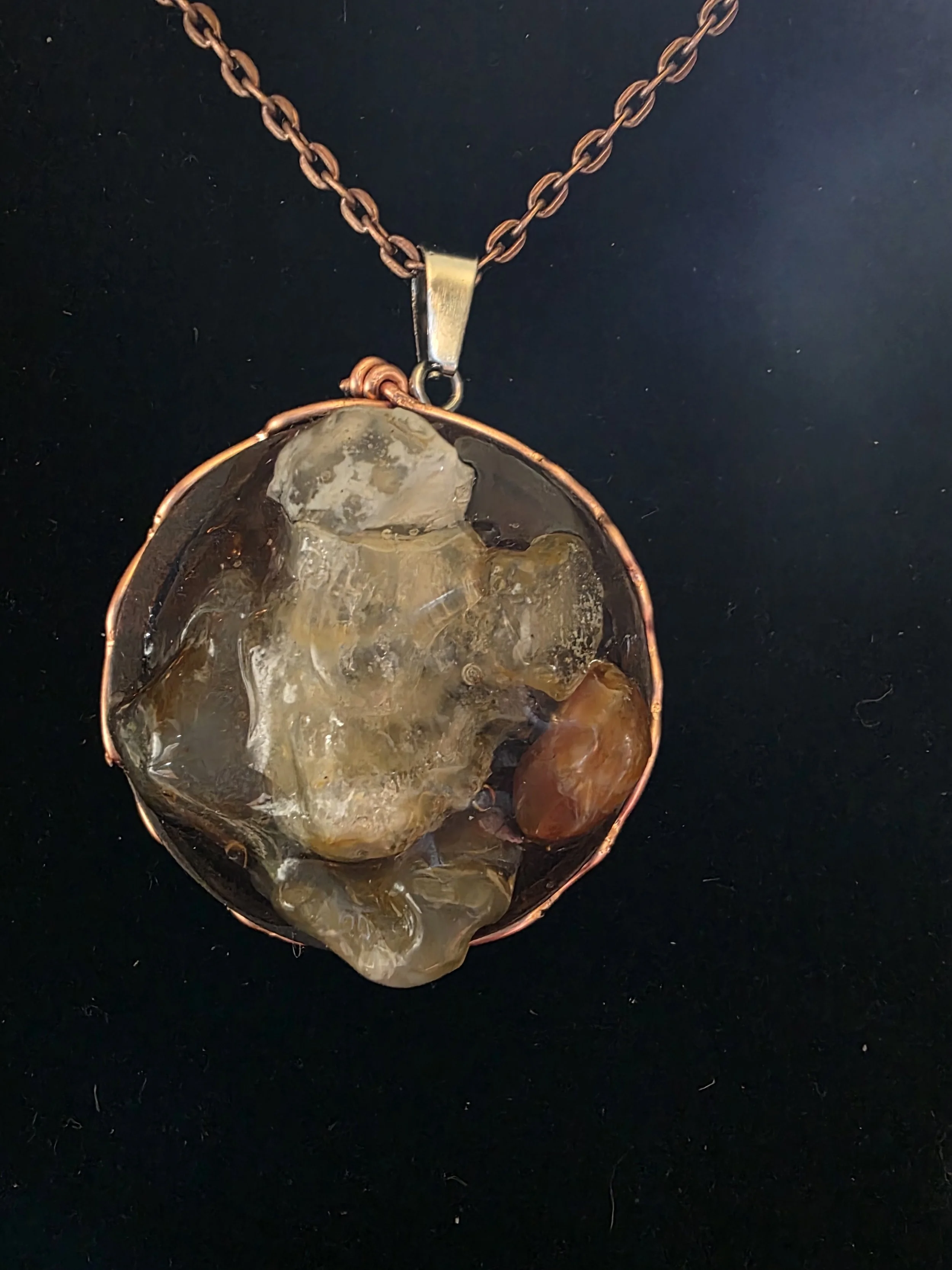 Authentic Oregon Beach Agates set in Resin on wood