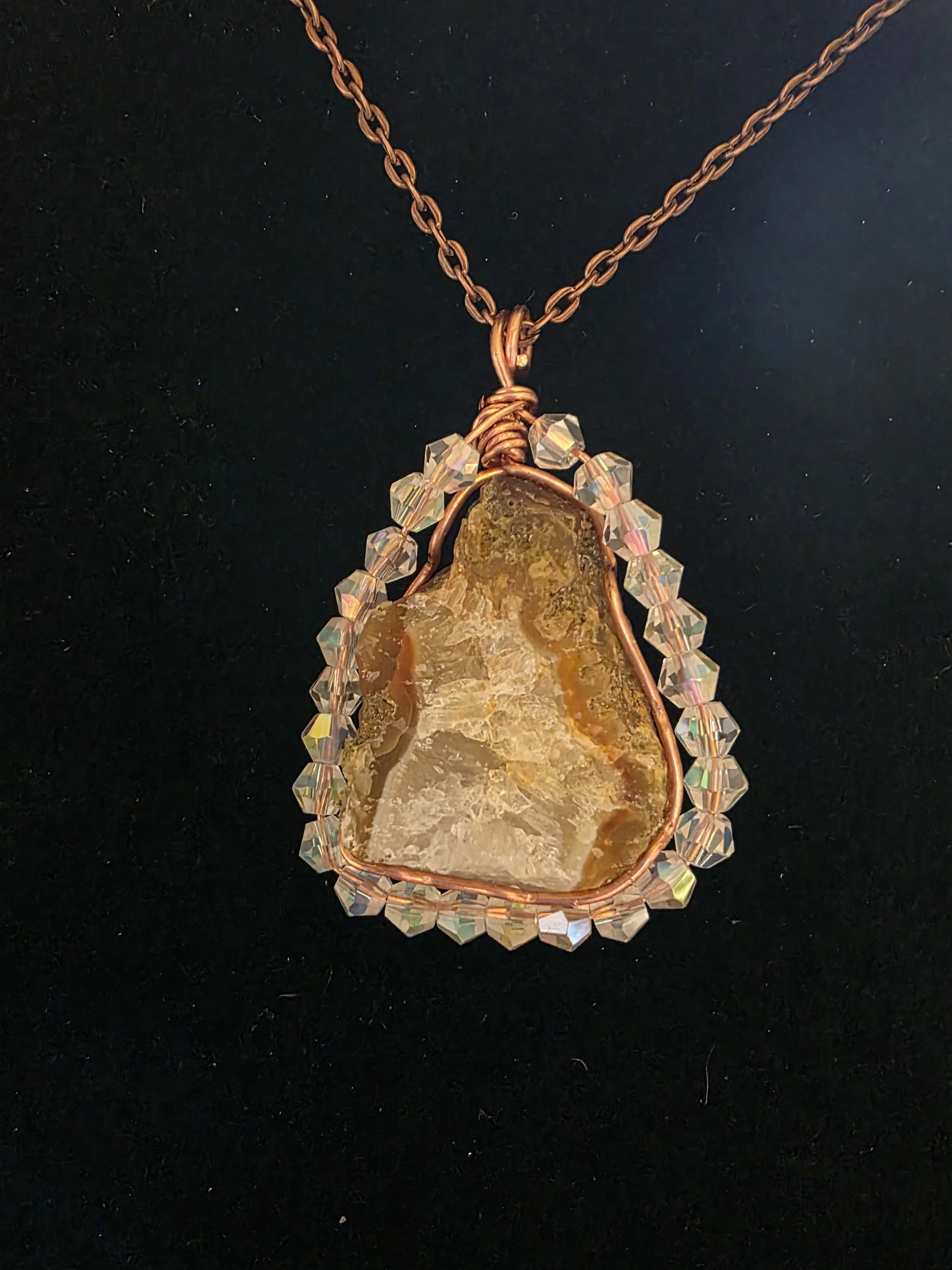 Authentic Oregon Carnelian with Austrian glass beads