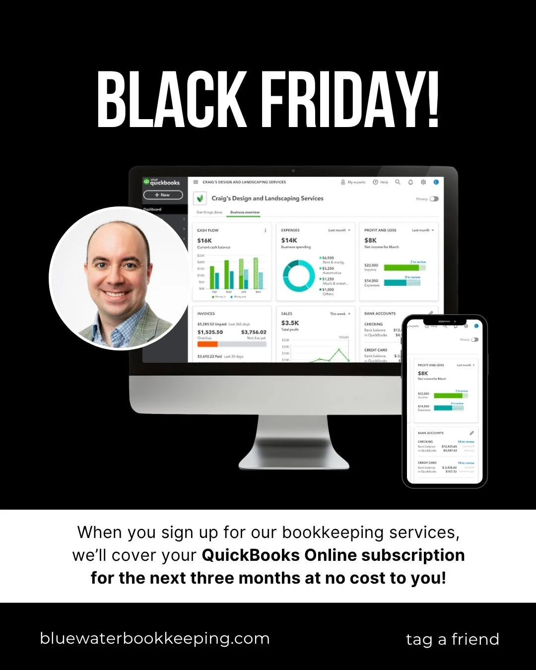 When you sign up for our bookkeeping services by the end of the month, we&rsquo;ll cover your QuickBooks Online subscription for the next three months at no cost to you!

Let us handle the books while you focus on growing your business.  But hurry, t