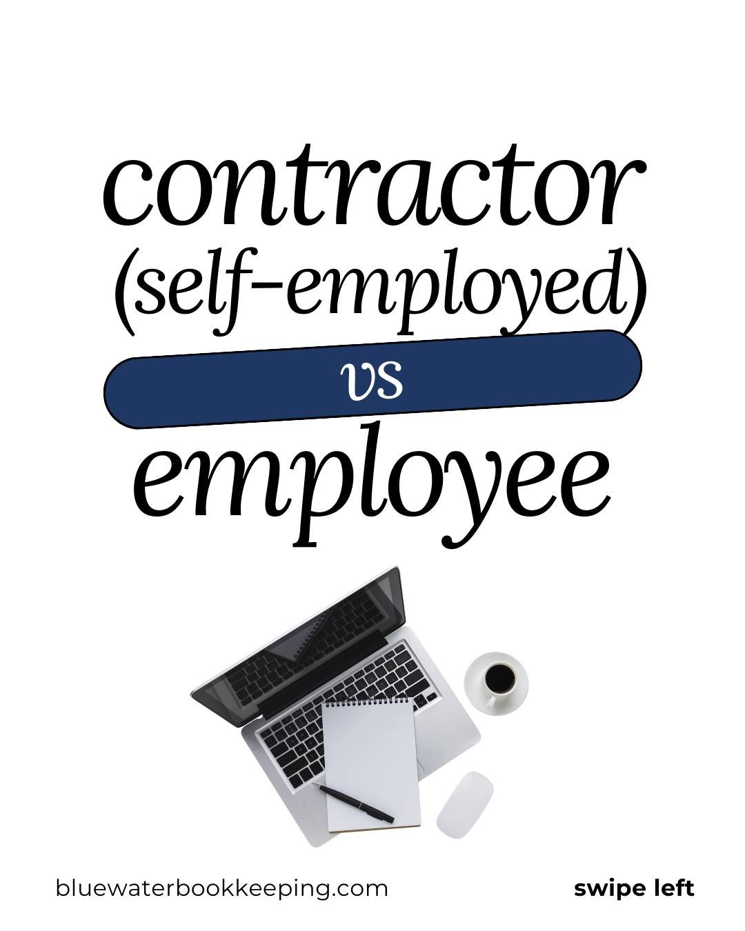 Misclassification can be costly.

If you are unsure whether someone should be a contractor or an employee, it is worth getting clarity before payroll and tax issues show up.

Swipe to learn more about the differences that can impact your business.

Y