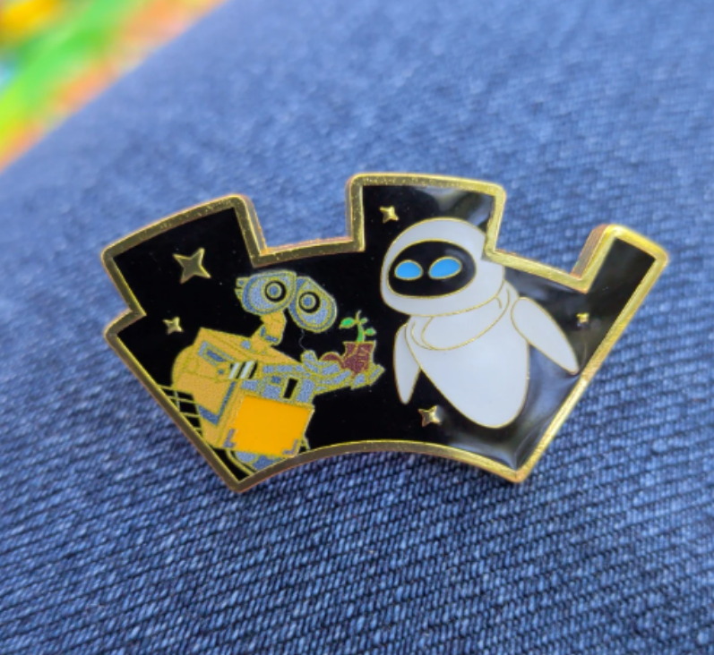Wall-E & Eve with Plant in Boot ~ Puzzle Disney Loungefly Trading Pin