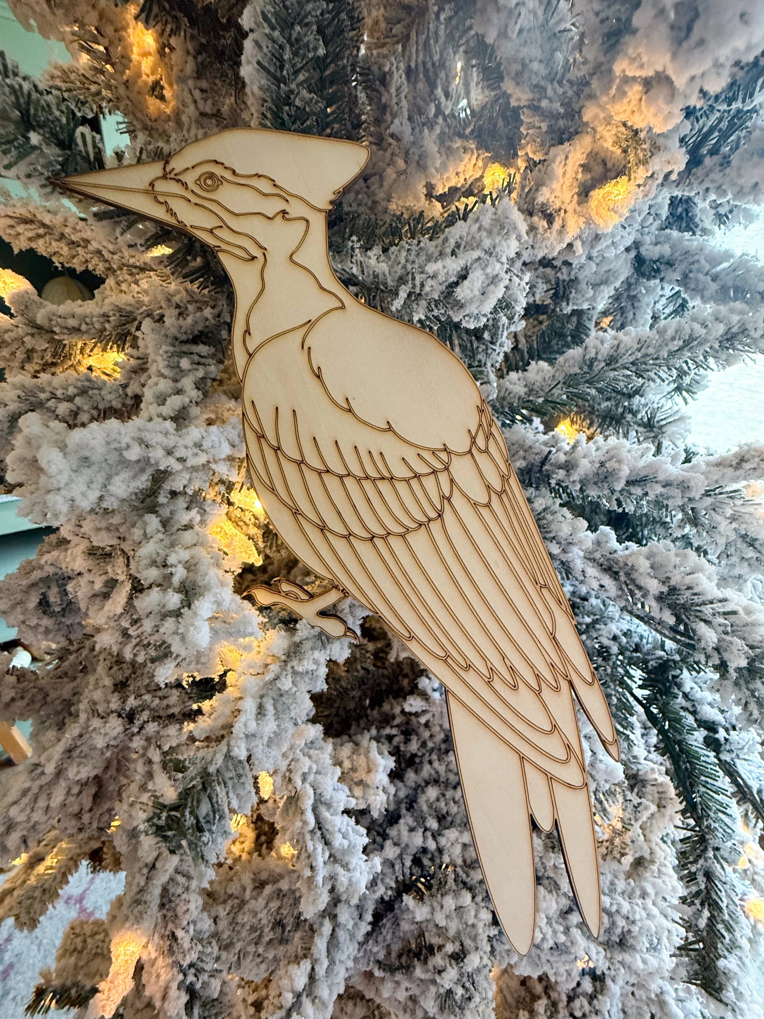 Unpainted Woodpecker