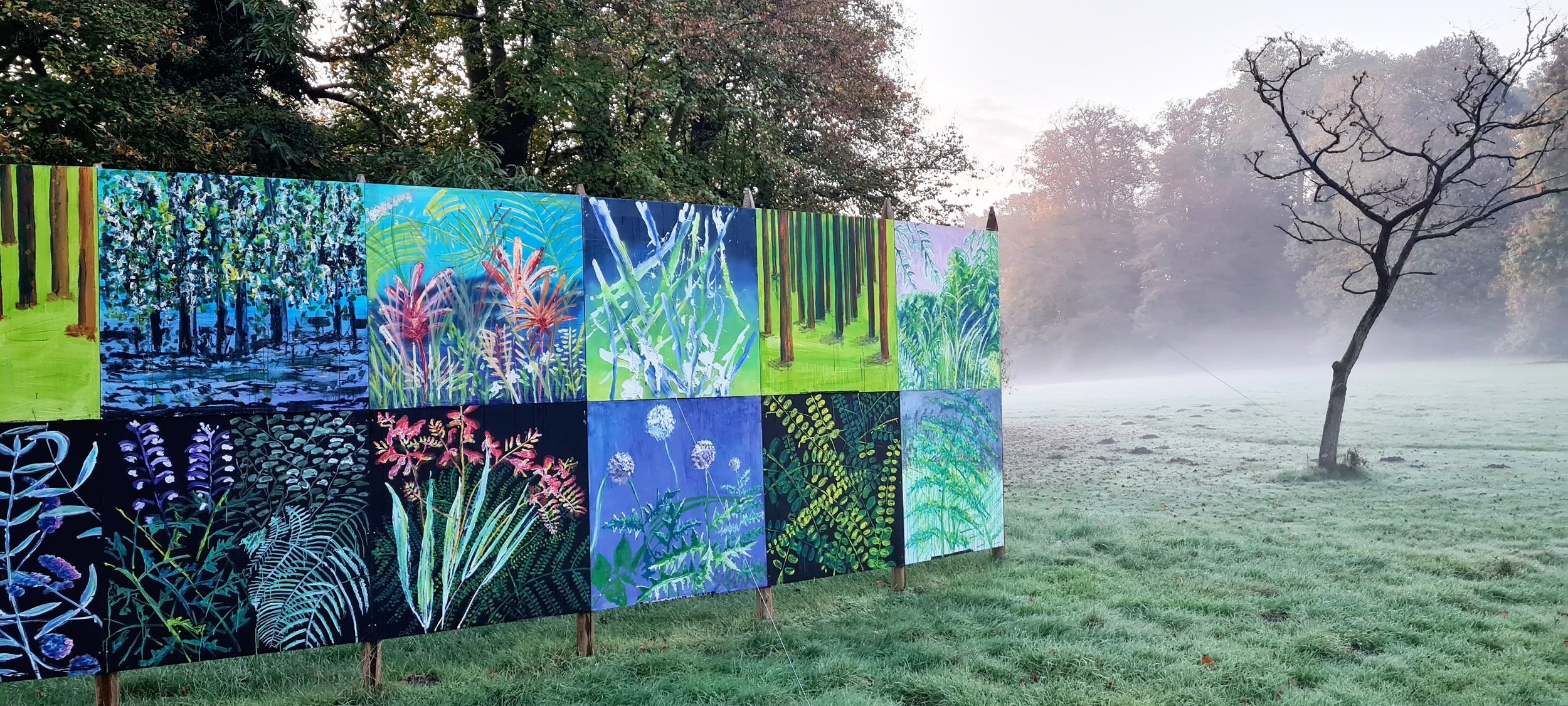 Each brushstroke captures the exquisite details and vibrant colours of the flora, creating a visual feast for the senses. Acrylic paint is the medium.