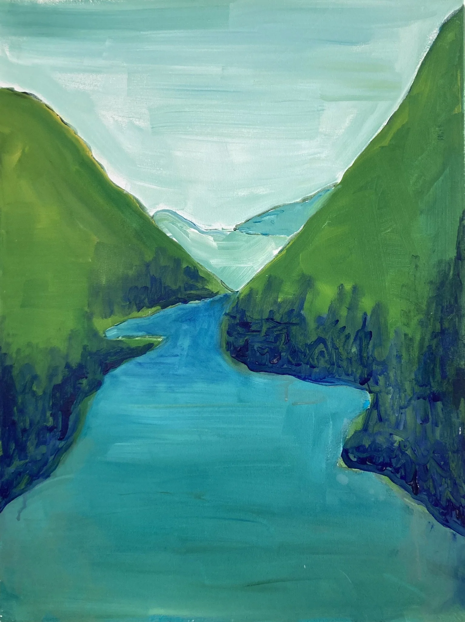 Water in Mountain (60x80)