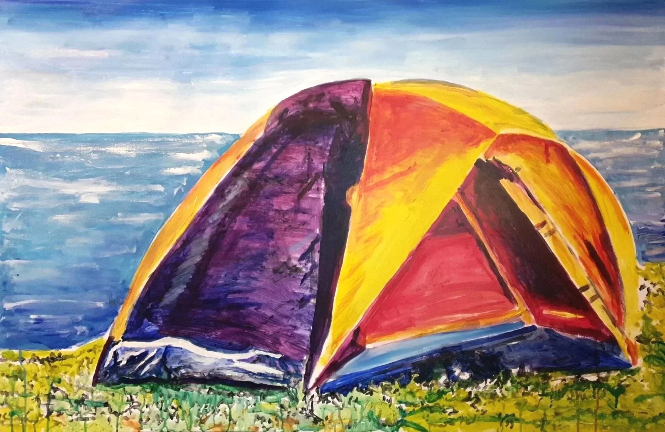 Tent by the sea
