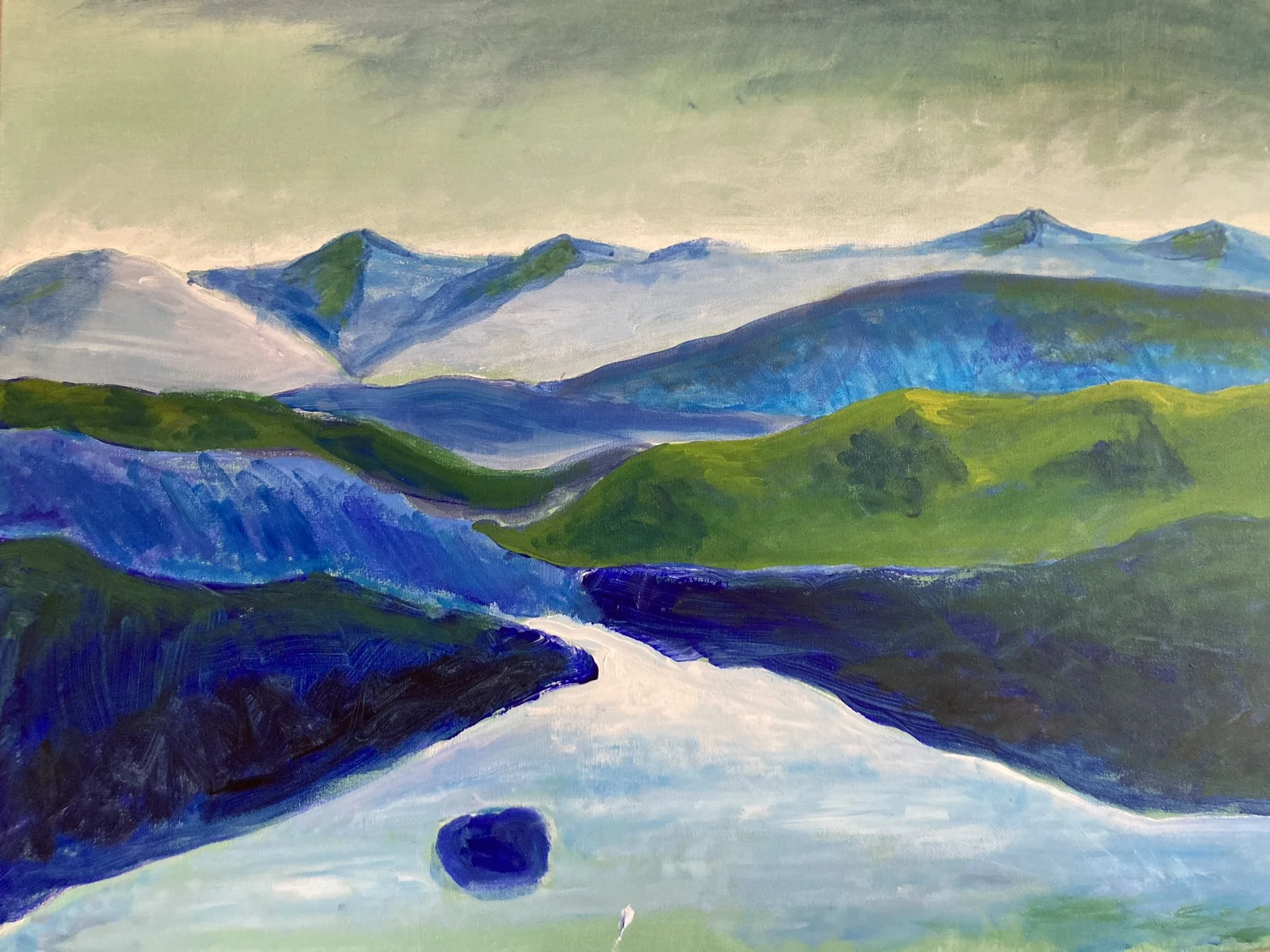 River flowing in the mountains