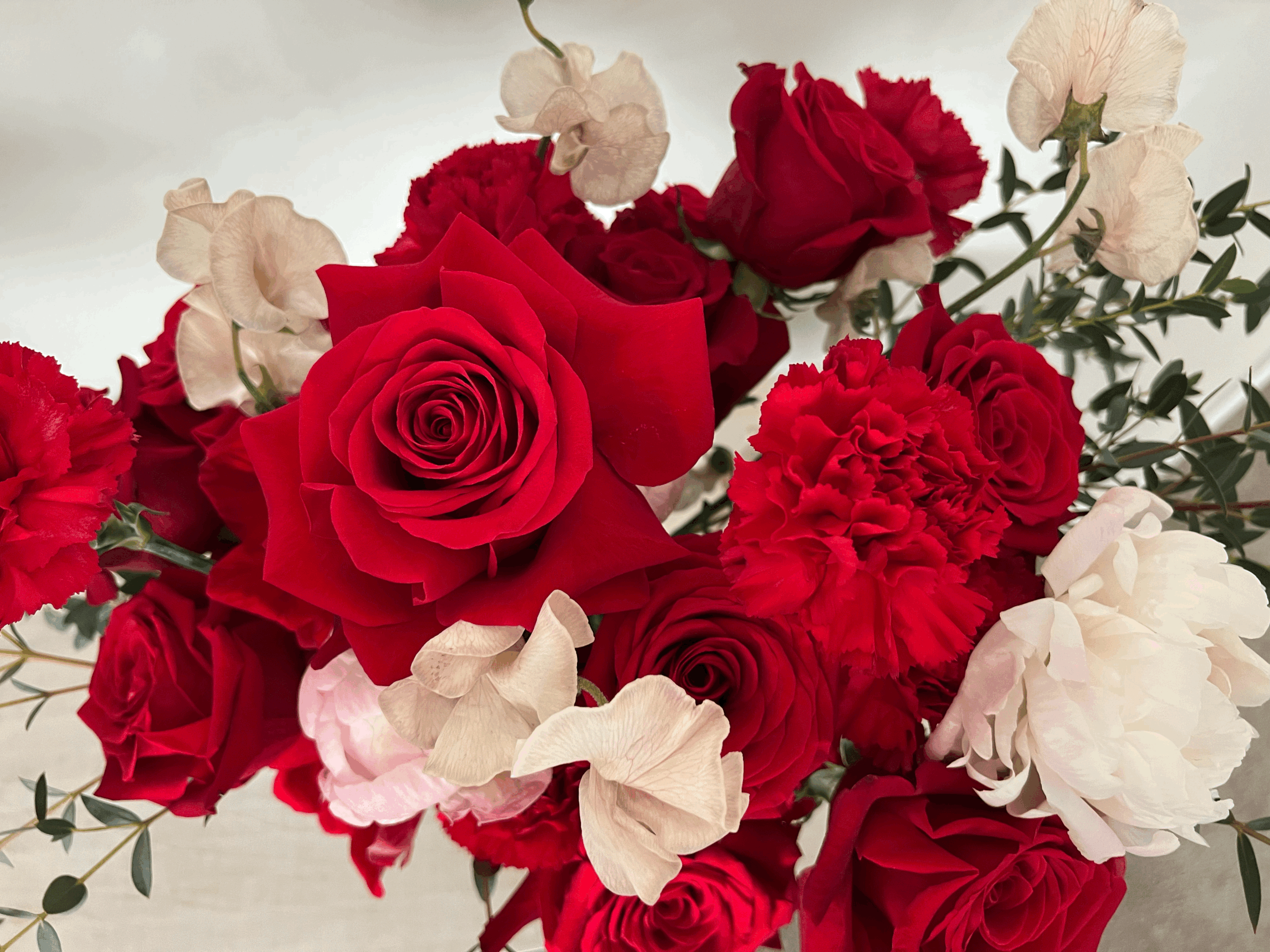 fresh hand-crafted flower arrangement - flowers for every occasion - local delivery to Covina- romantic flowers- sympathy flowers- flowers for friends