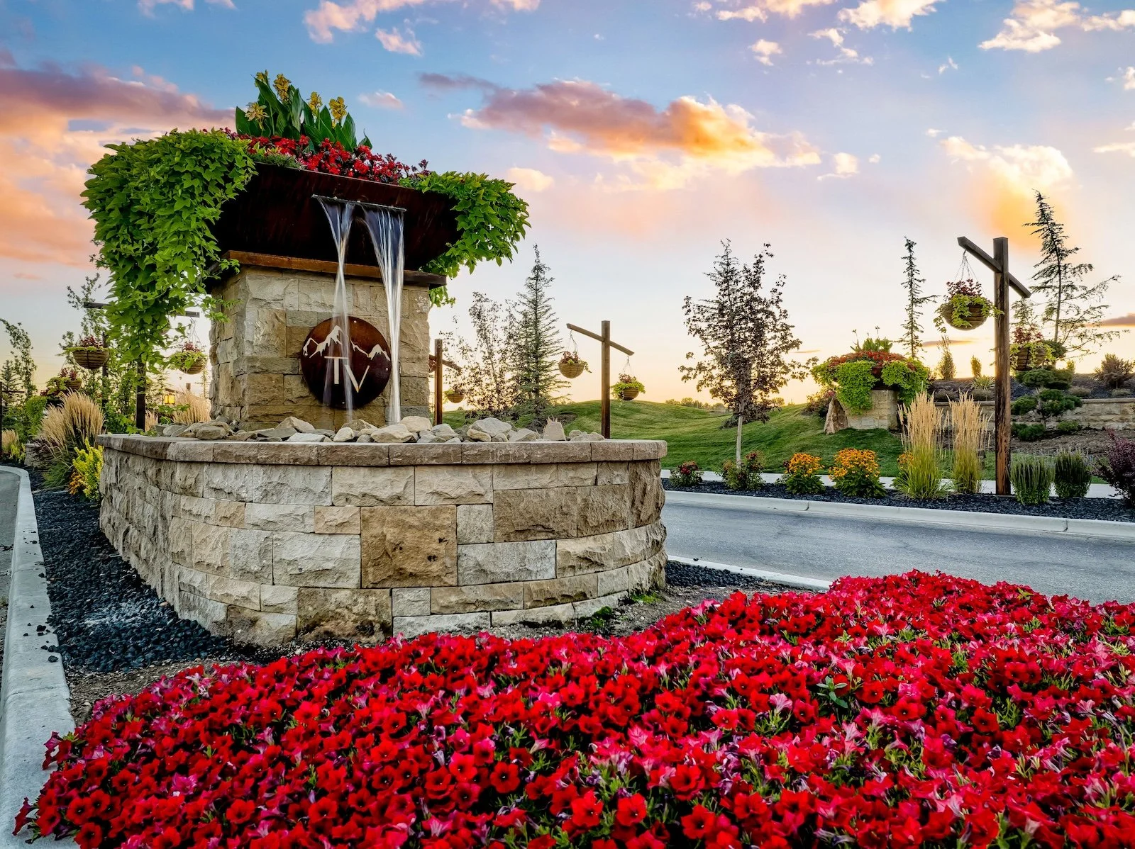 Terra View Luxury Water Features + Flowers Eagle Idaho