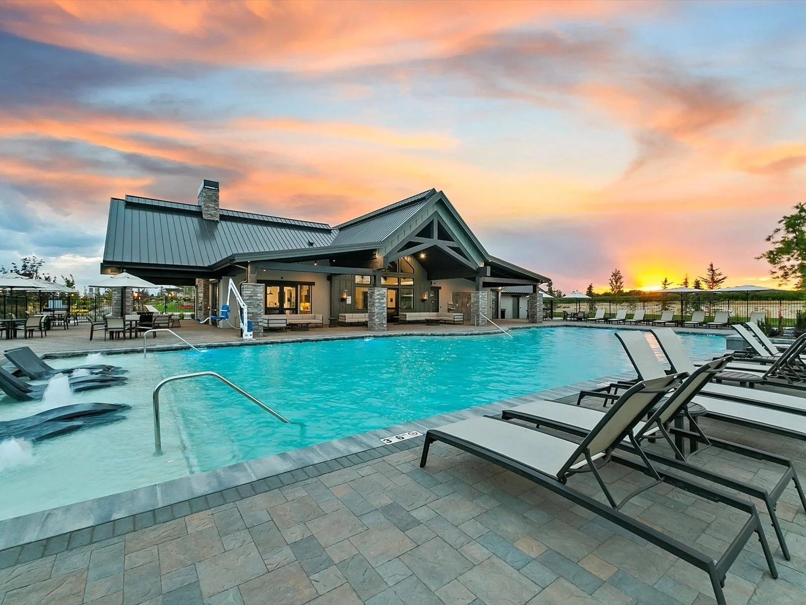 Terra View Luxury Subdivision Community Pool Eagle Idaho