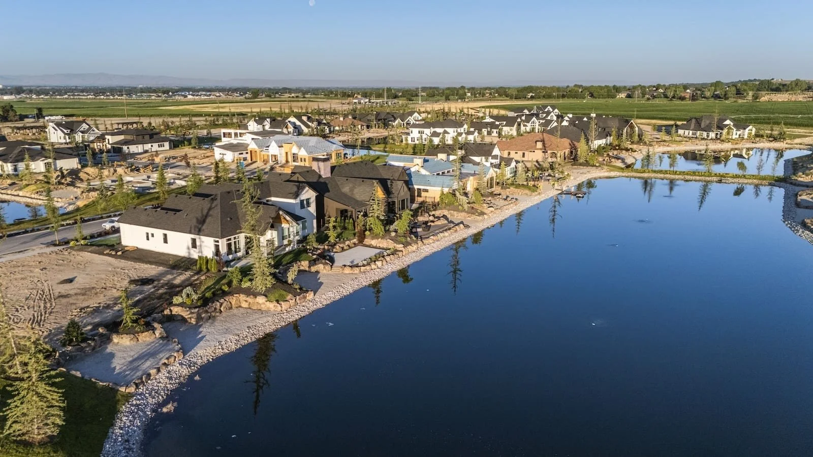 Terra View Pond Aerial Eagle Idaho