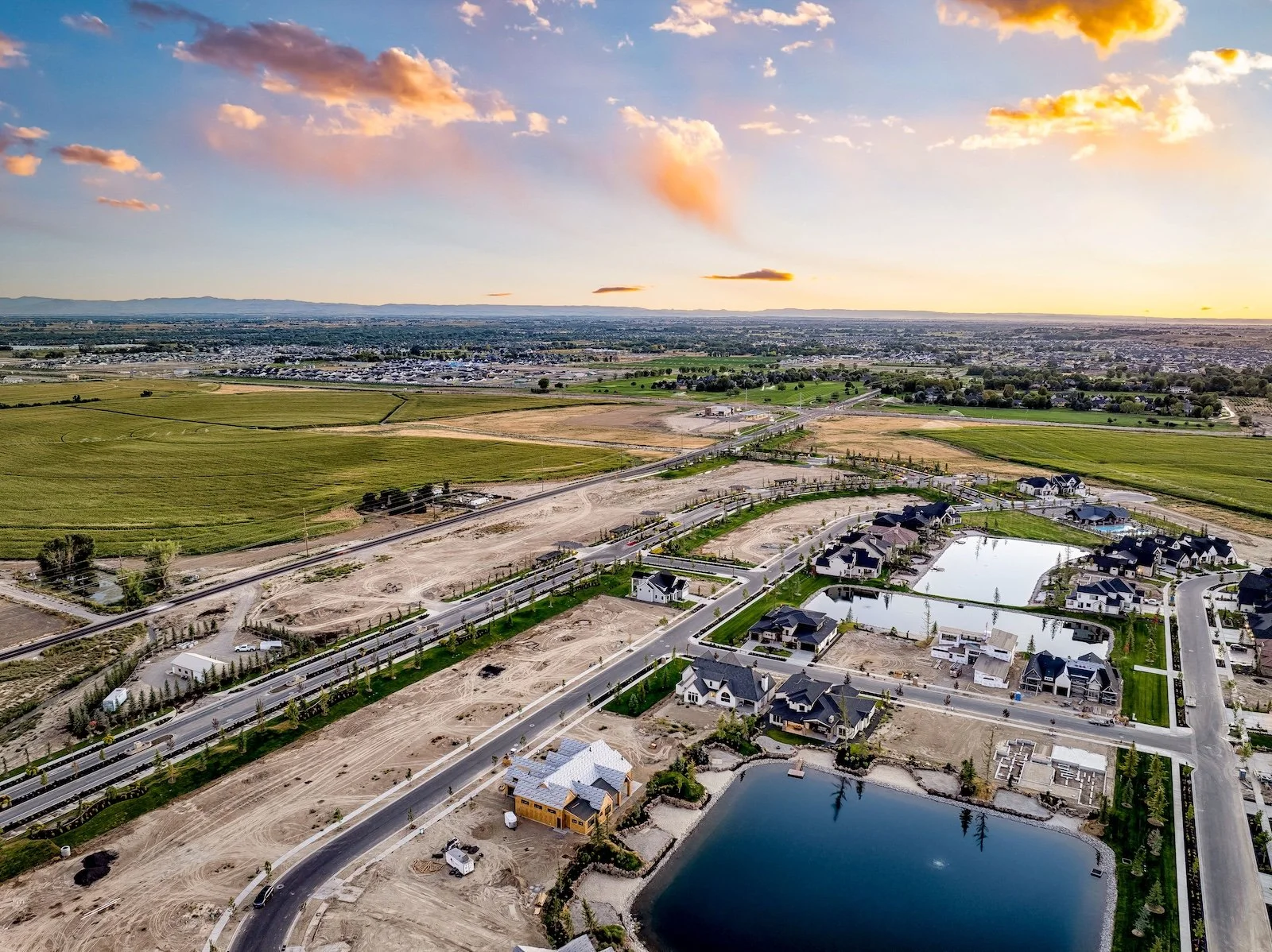 Terra View Luxury Waterfront Community Aerial View Eagle Idaho