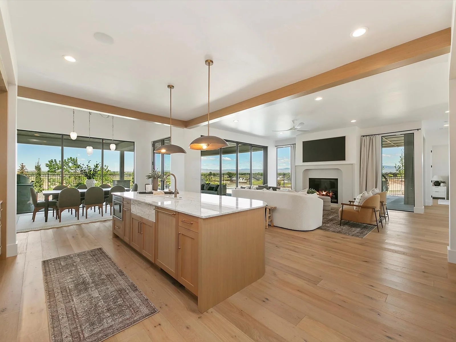 Iron Oak Homes Luxury Kitchen Great Room