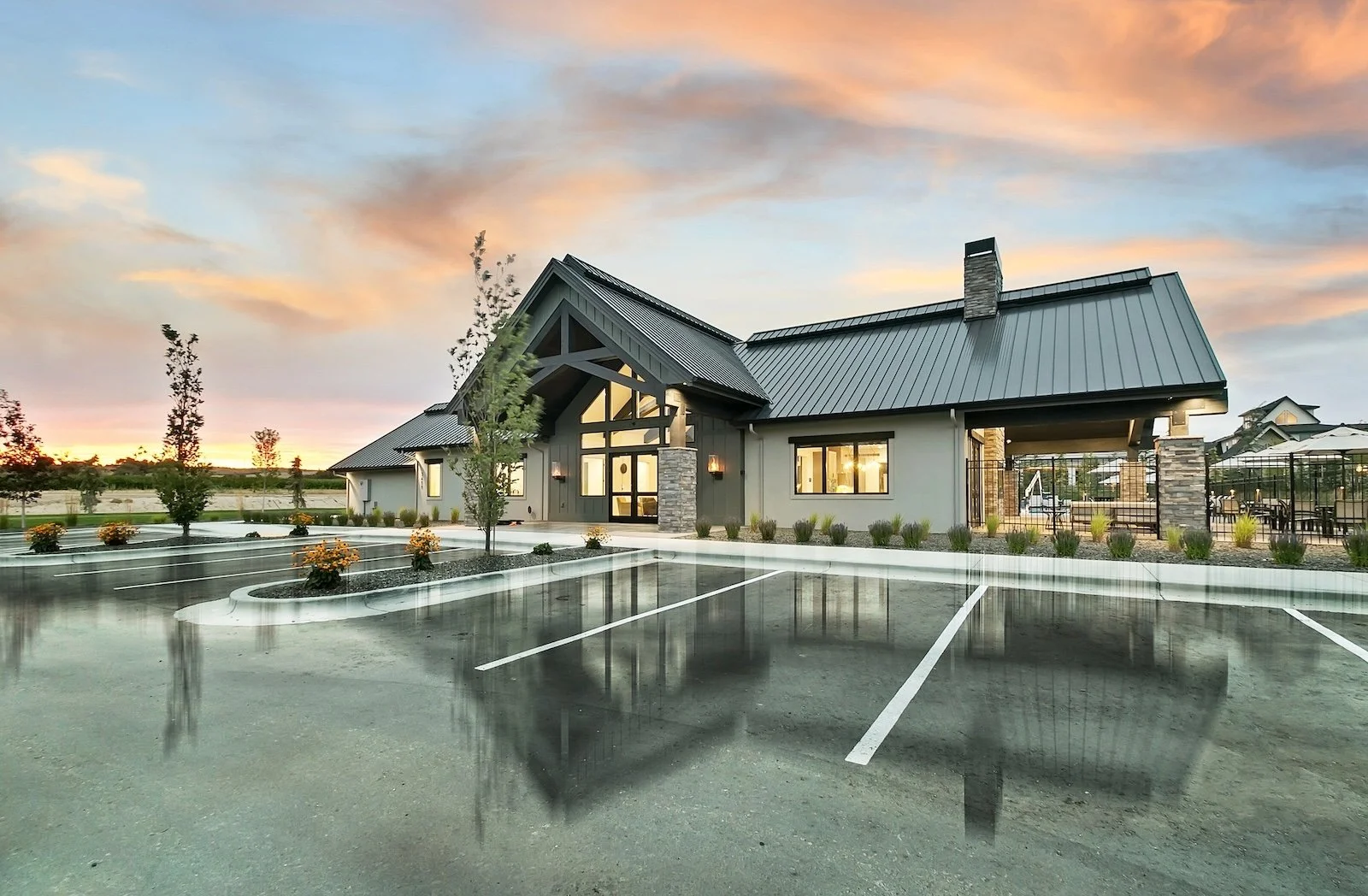 Terra View Clubhouse Exterior Front View Eagle Idaho