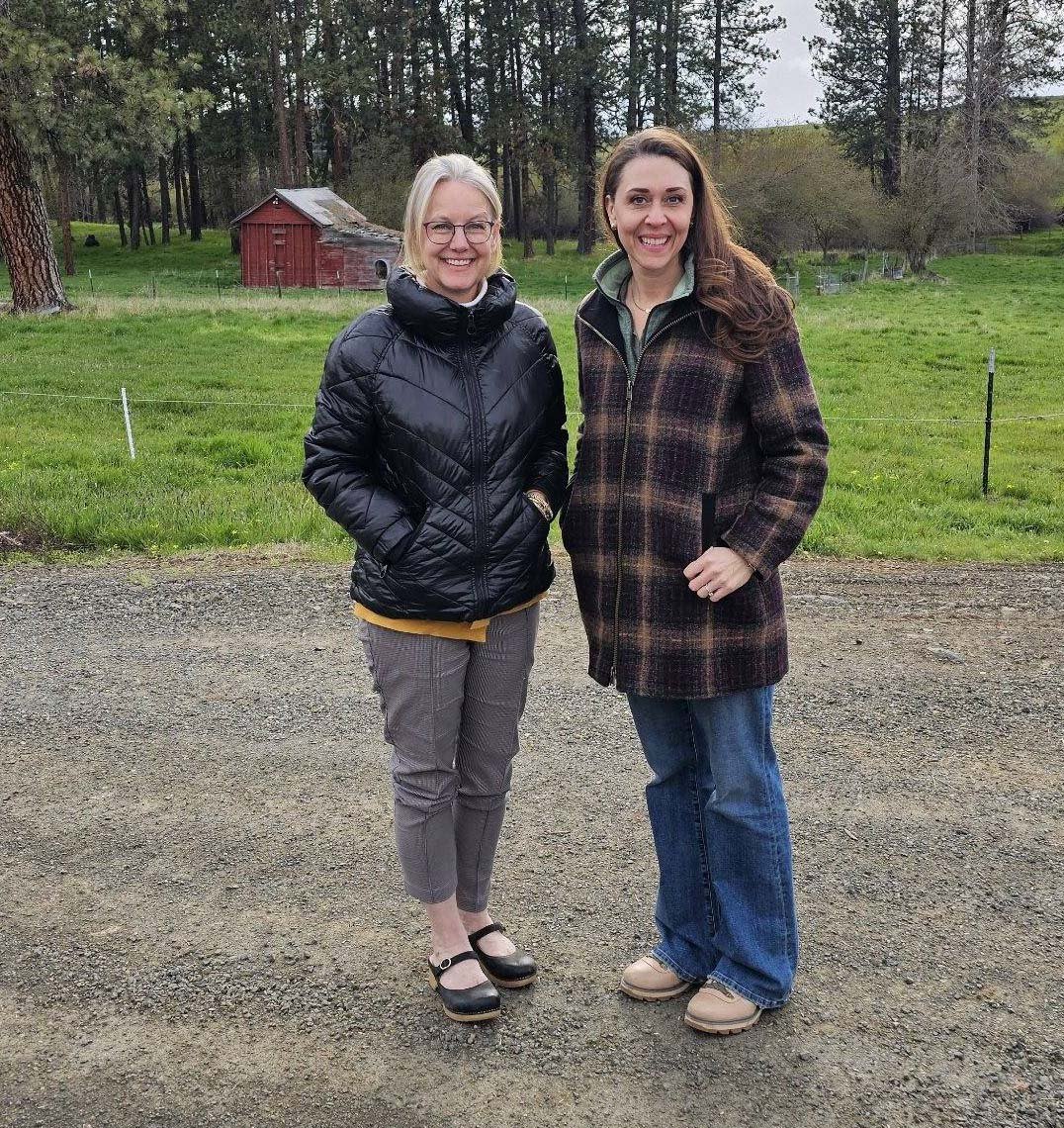 Rep. Dye and Former Congresswoman Jamie Herrera Butler touring Blue Mountain.
