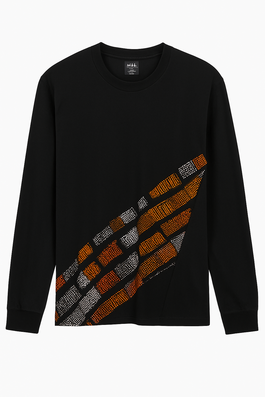 Black Geometric Long Sleeve