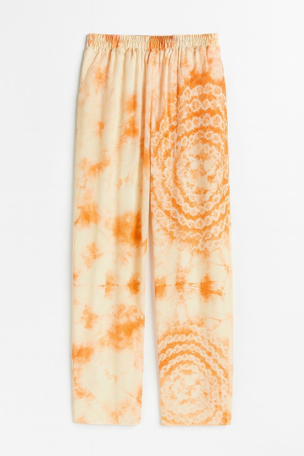 Handmade Orange Tie-Dye Pants