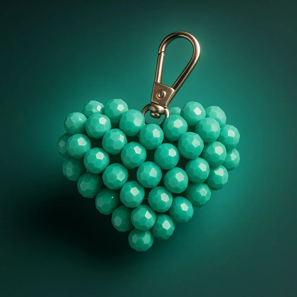 Turquoise Dream Heart Keychain