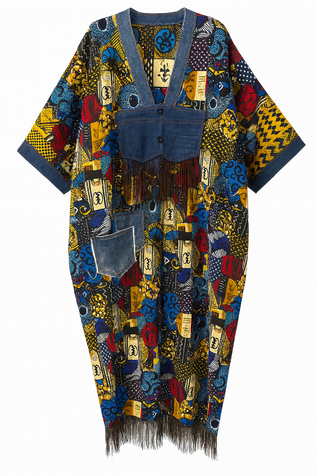 Multi-Color African Print Dress