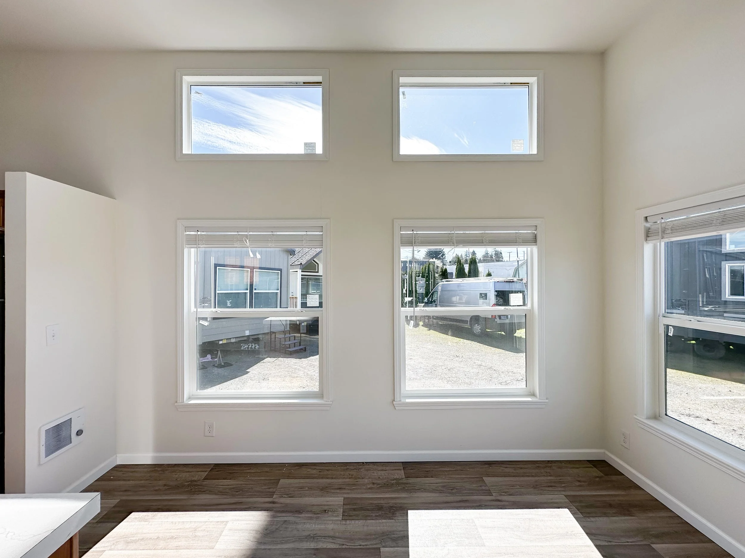 Dining room side of living room