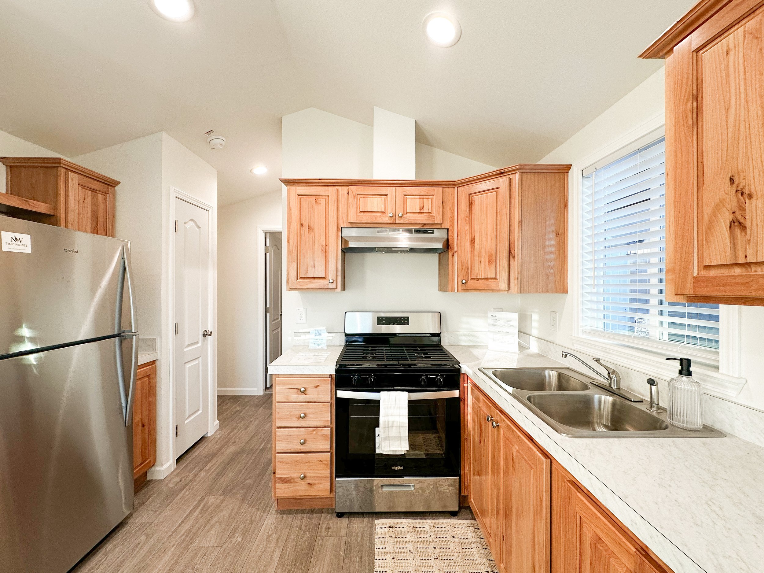 Portland Maple lot model kitchen