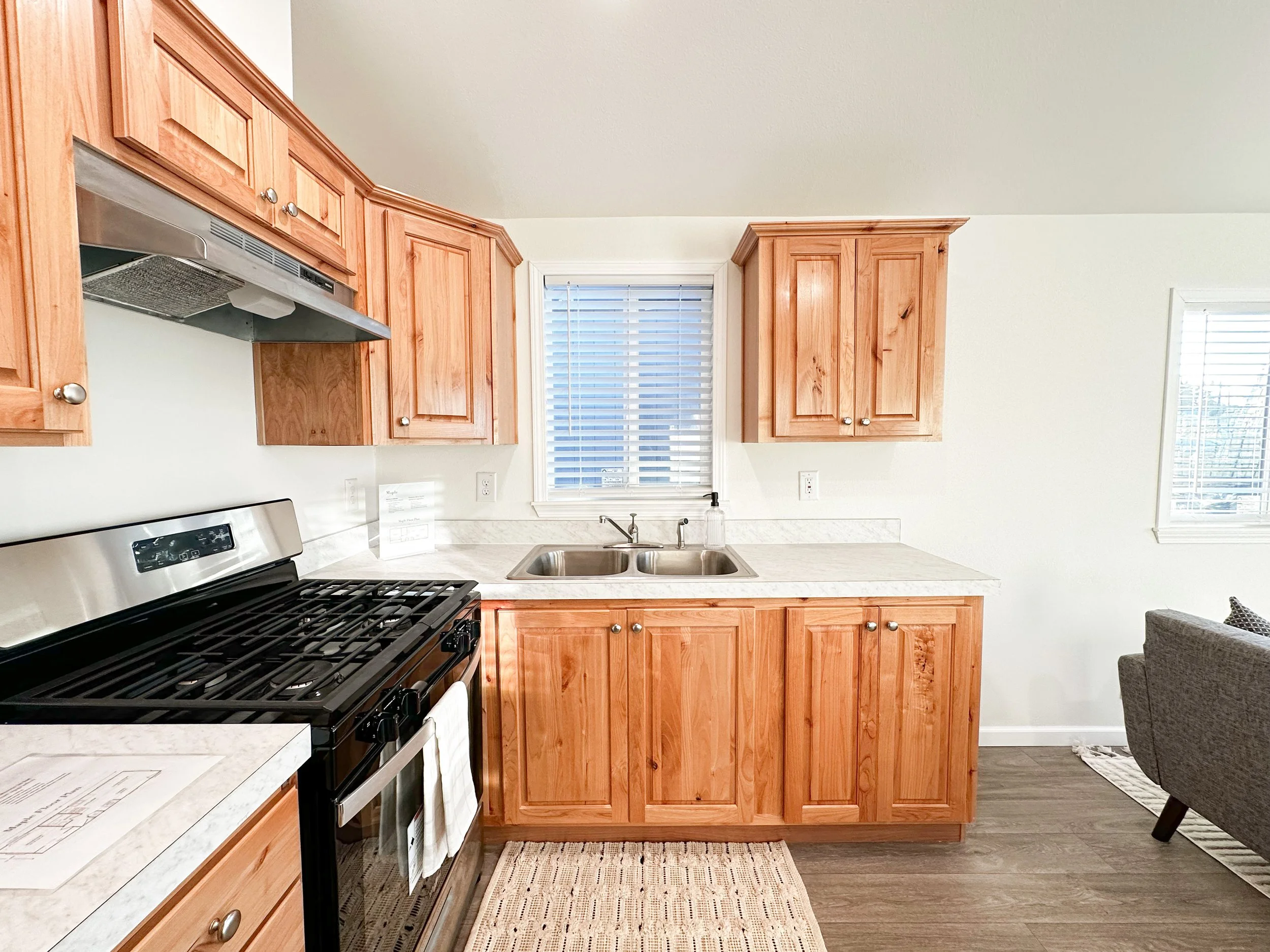 Portland Maple lot model kitchen