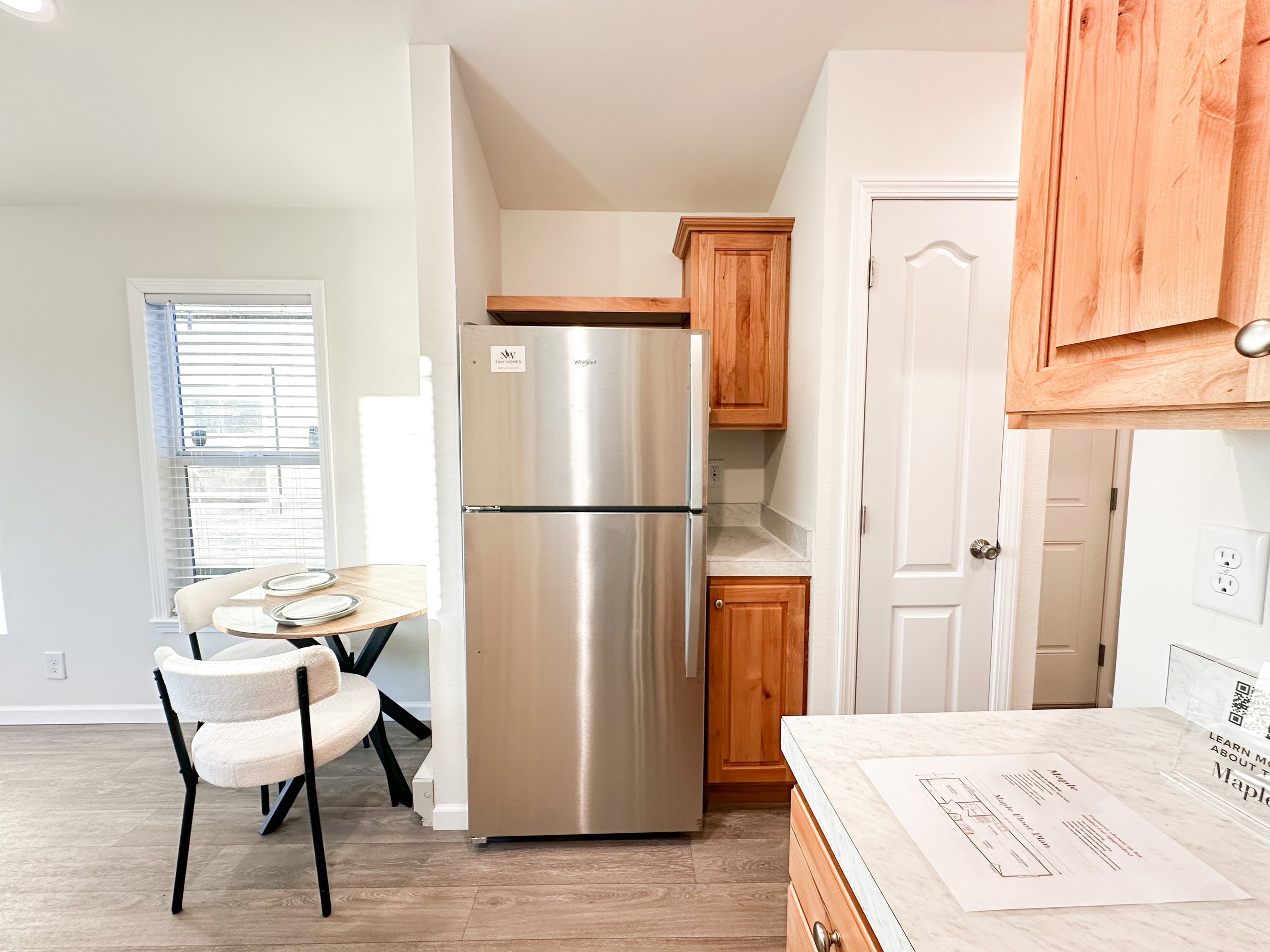 Portland Maple lot model kitchen and dining room
