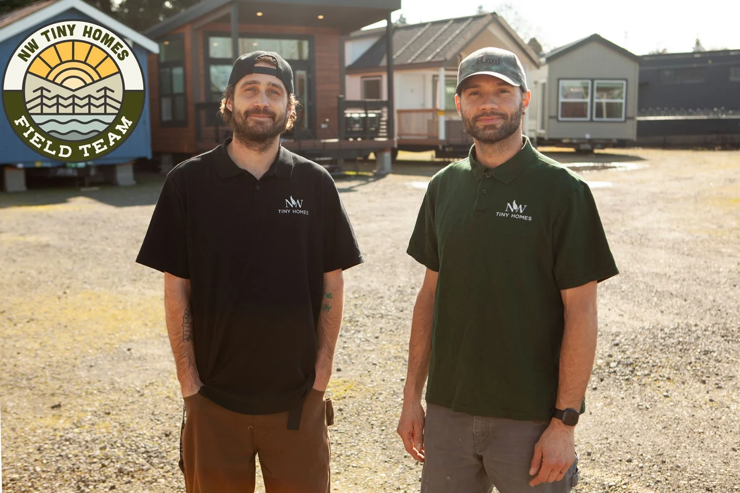 Joel and Noah, the NW Tiny Homes field team